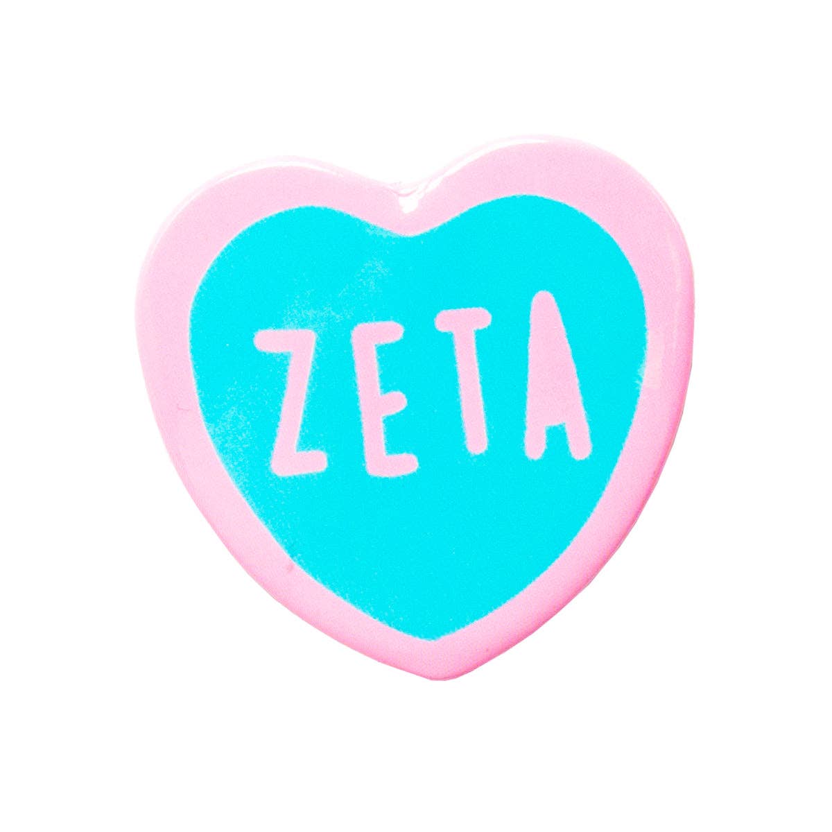 Sorority Sweet Heart Button: Alpha Omicron Pi
