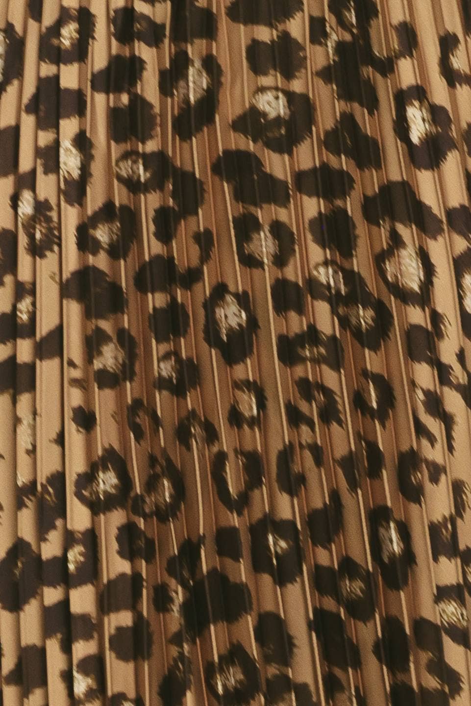 PREORDER - A printed woven pleated maxi skirt : LEOPARD