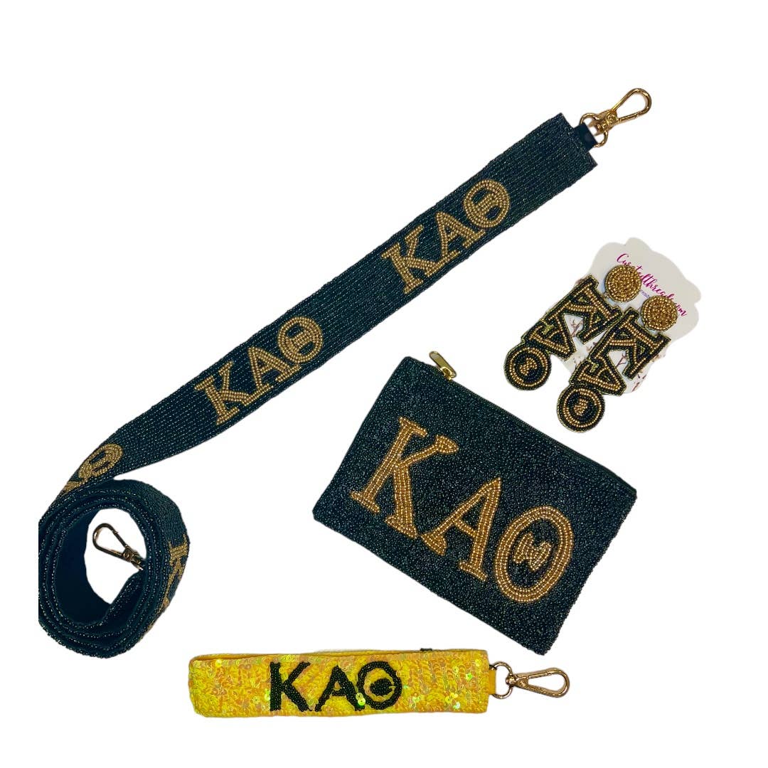 Sorority Beaded Purse Straps - Alpha Omicron Pi