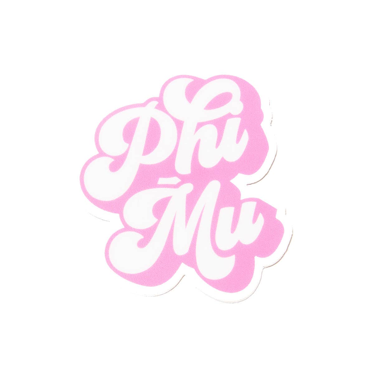 Sorority RETRO Script Decal Sticker: Alpha Omicron Pi