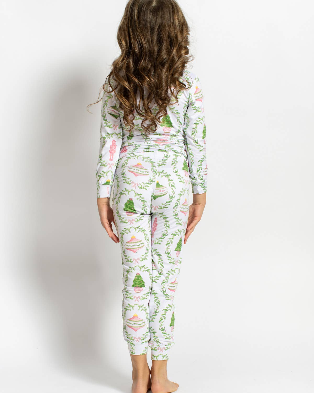 PREORDER Little Kids / Toddler Nutcracker Trellis Long Sleeve Pajamas Set
