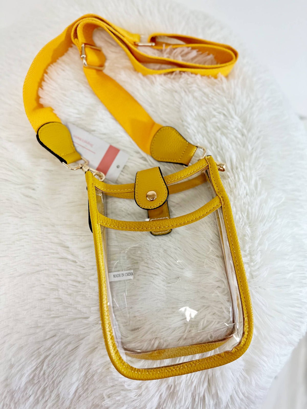 Game Day Mini Clear Crossbody Bag: Leopard