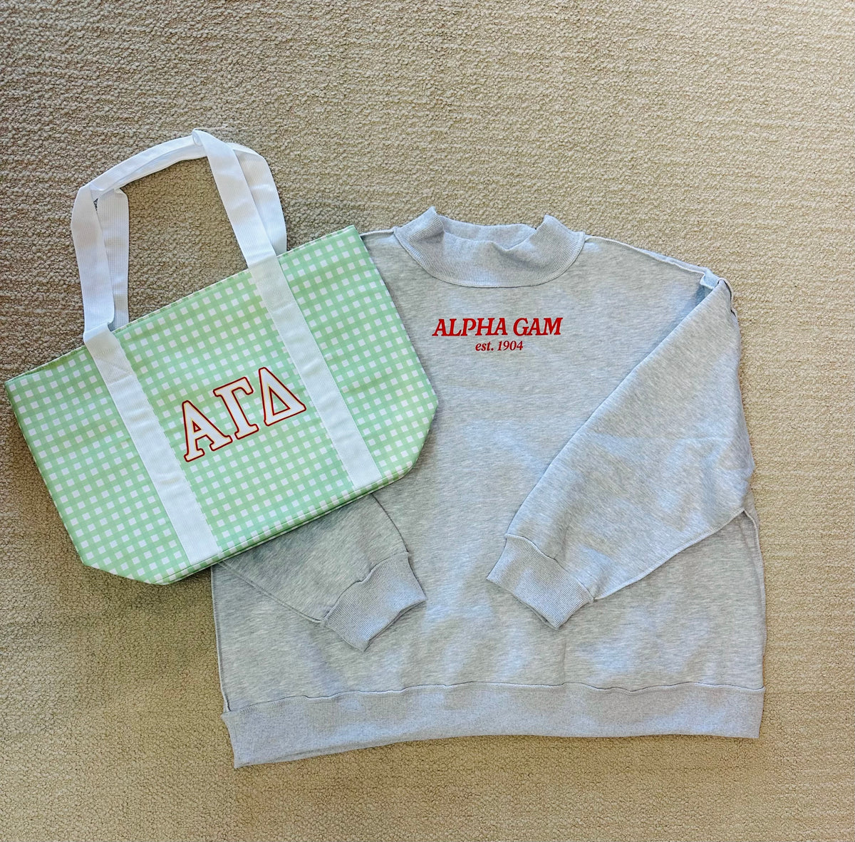 Alpha Gamma Delta Tote Bag, Sorority