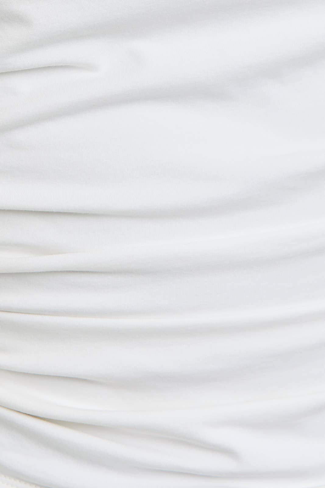 PREORDER - OFF THE SHOULDER TOP WITH RUCHING: CREAM