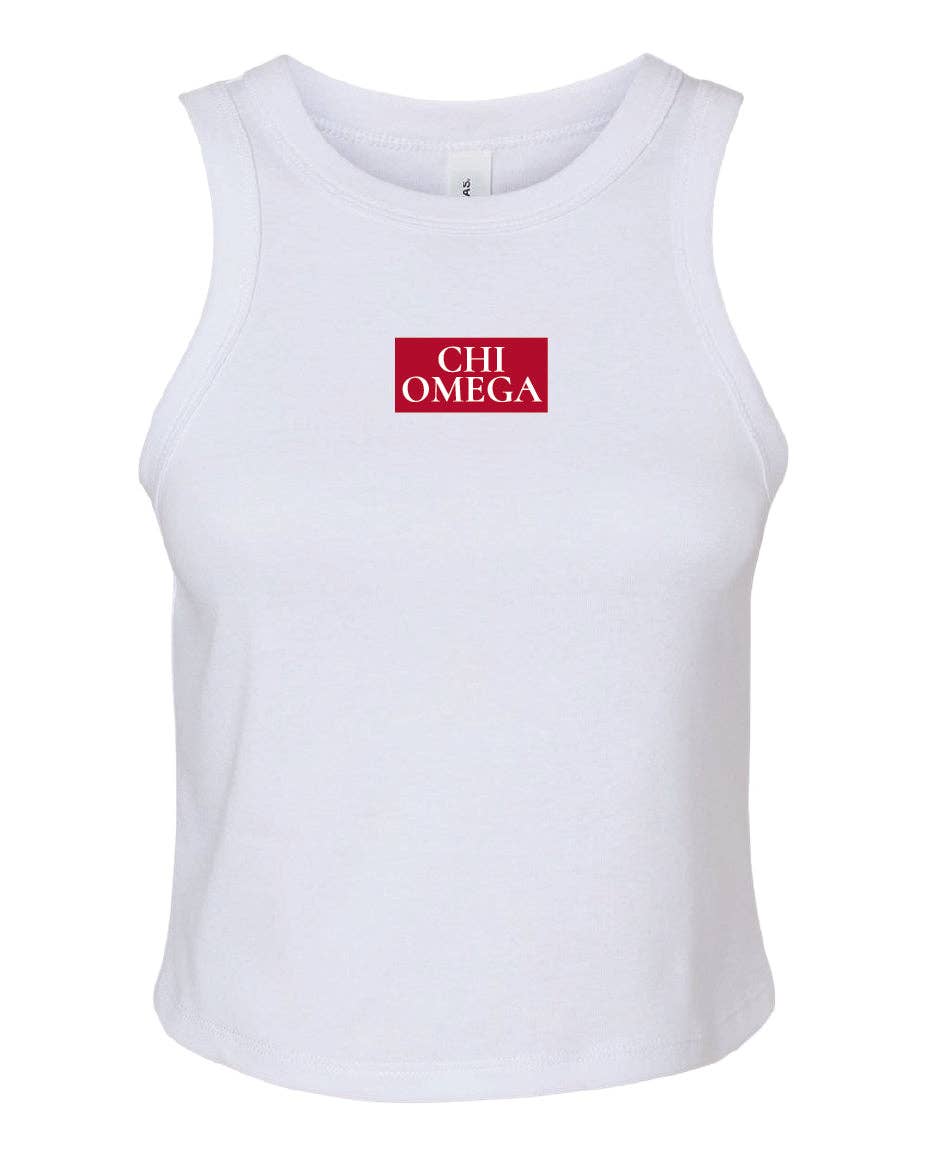 Chi Omega Daily Tanks: WHITE