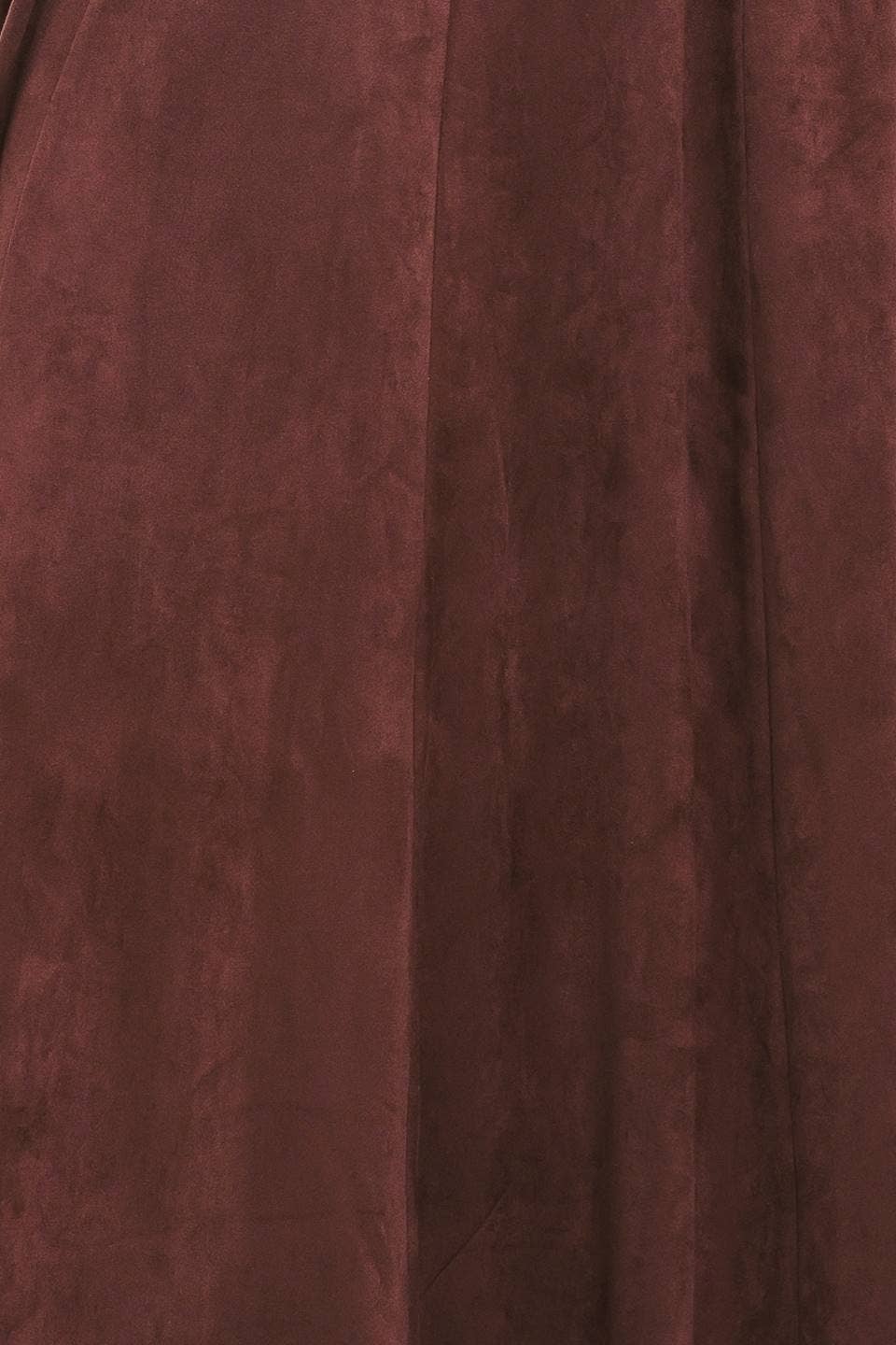 PREORDER - A faux suede maxi dress - RAISIN