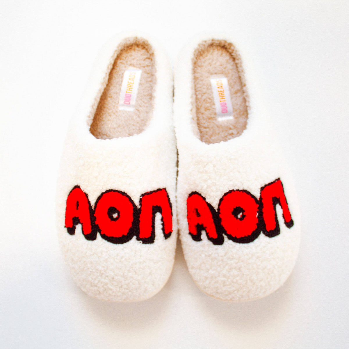 Alpha Omicron Pi Sorority Slipper Set: L/XL