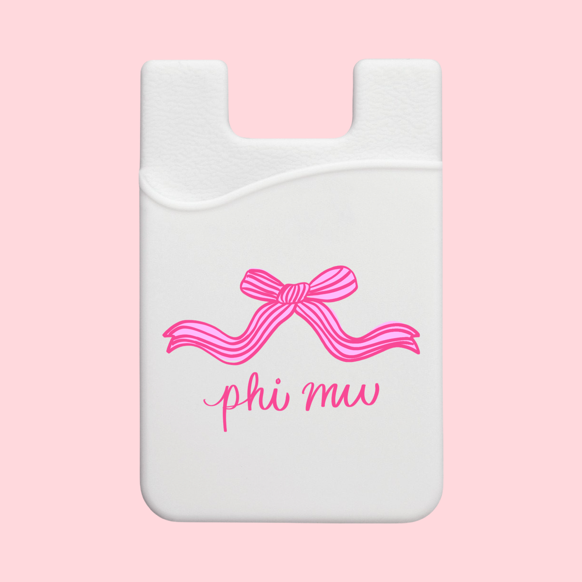 Phi Mu Coquette Bow Sorority Phone Wallet
