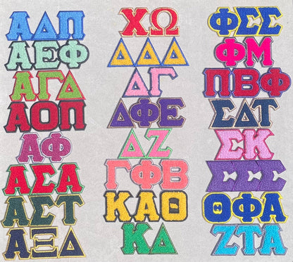 Chenille Sorority Patches: Kappa Delta