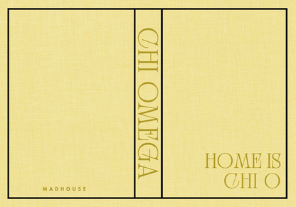 Sorority Keepsake Book Boxes 2026: Chi Omega Yellow