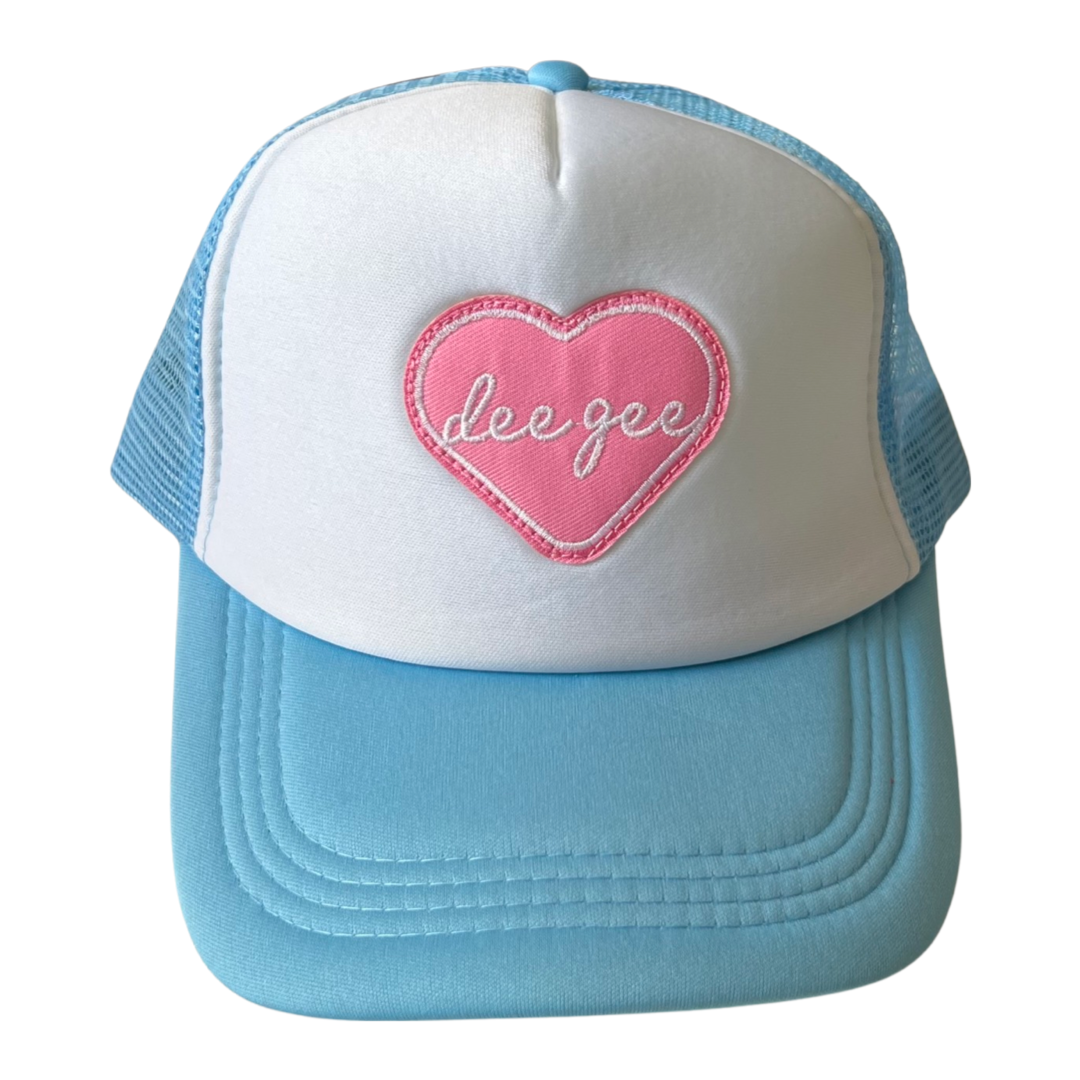 Sorority Whole Lotta Love Heart Trucker Hat: PHI MU