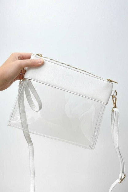 Game Day Clear Crossbody Bag Purse : Leopard