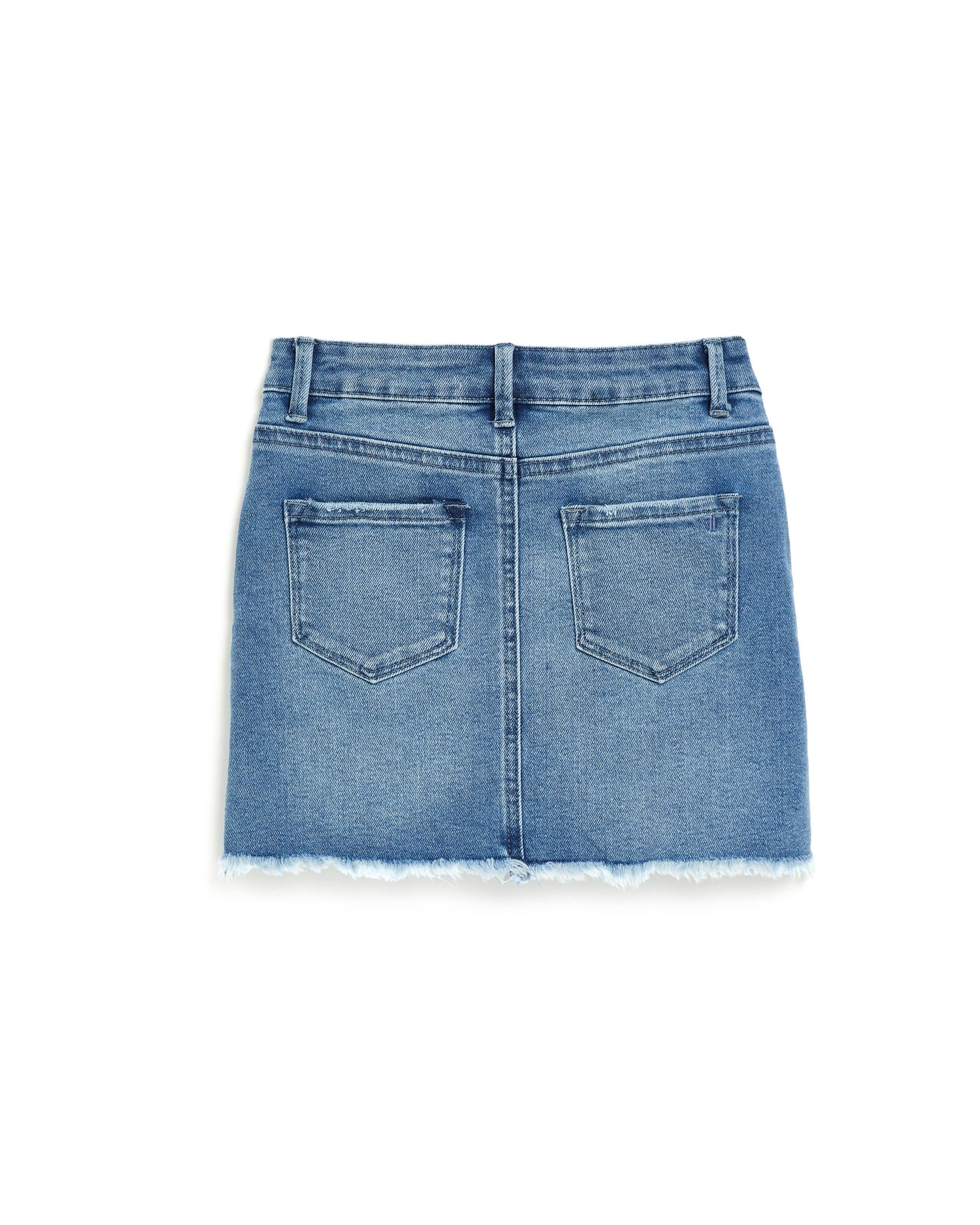 Tractr GIRLS- Mini Fray Hem skirt / Indigo