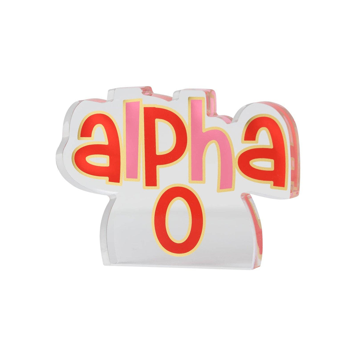 Sorority Acrylic Shelfie : Alpha Gamma Delta