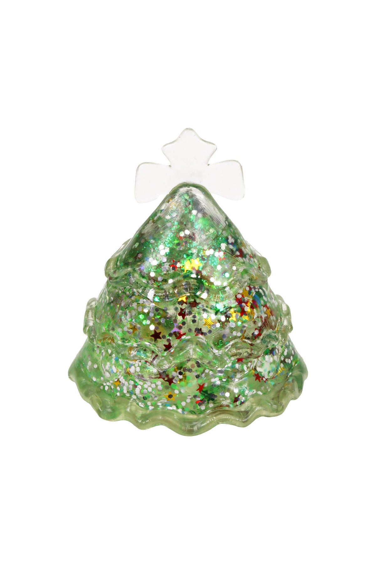 PREORDER : Christmas Tree Glittery Maltose Filled TPR Squishy: ASSORTED / ONE SIZE