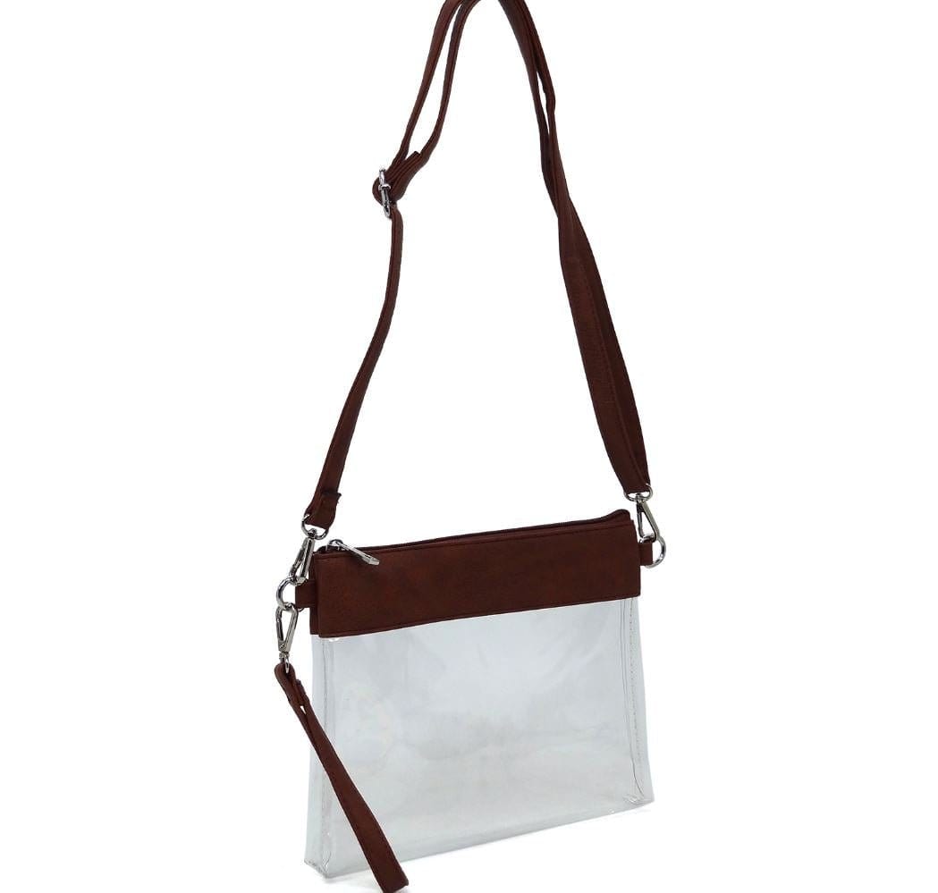 Game Day Clear Crossbody Bag Purse : Leopard