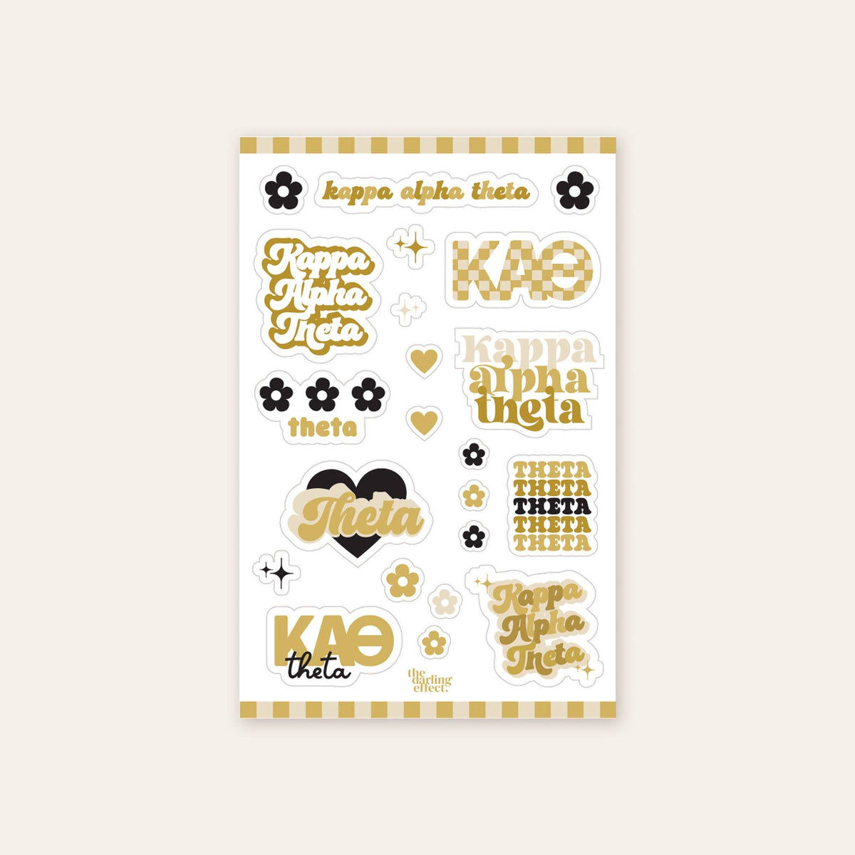 Sorority Sticker Sheet - Kappa Kappa Gamma