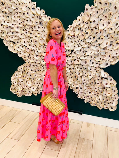 CLEARANCE: Strawberry Pink dupe dress