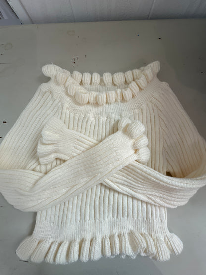 Tween ruffle sweater