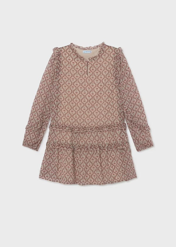 Mayoral Girls Floral Fall Dress