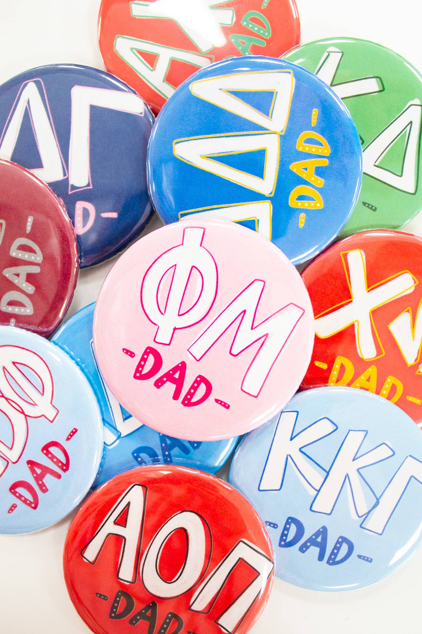 Sorority Dad Gameday Buttons : ALPHA GAMMA DELTA