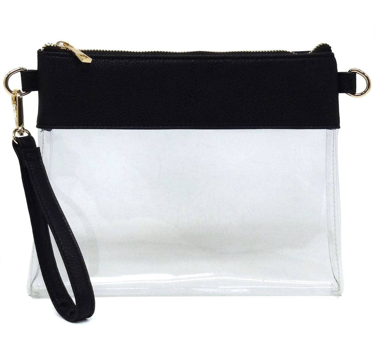 Game Day Clear Crossbody Bag Purse : Champagne Gold