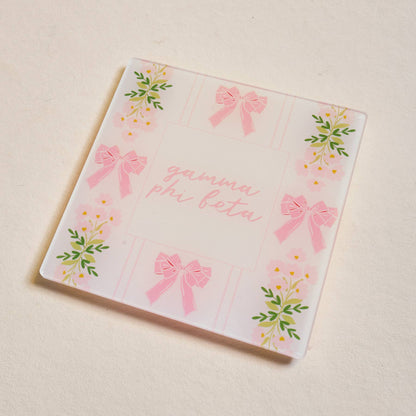 Sorority Acrylic Coaster: Kappa Delta