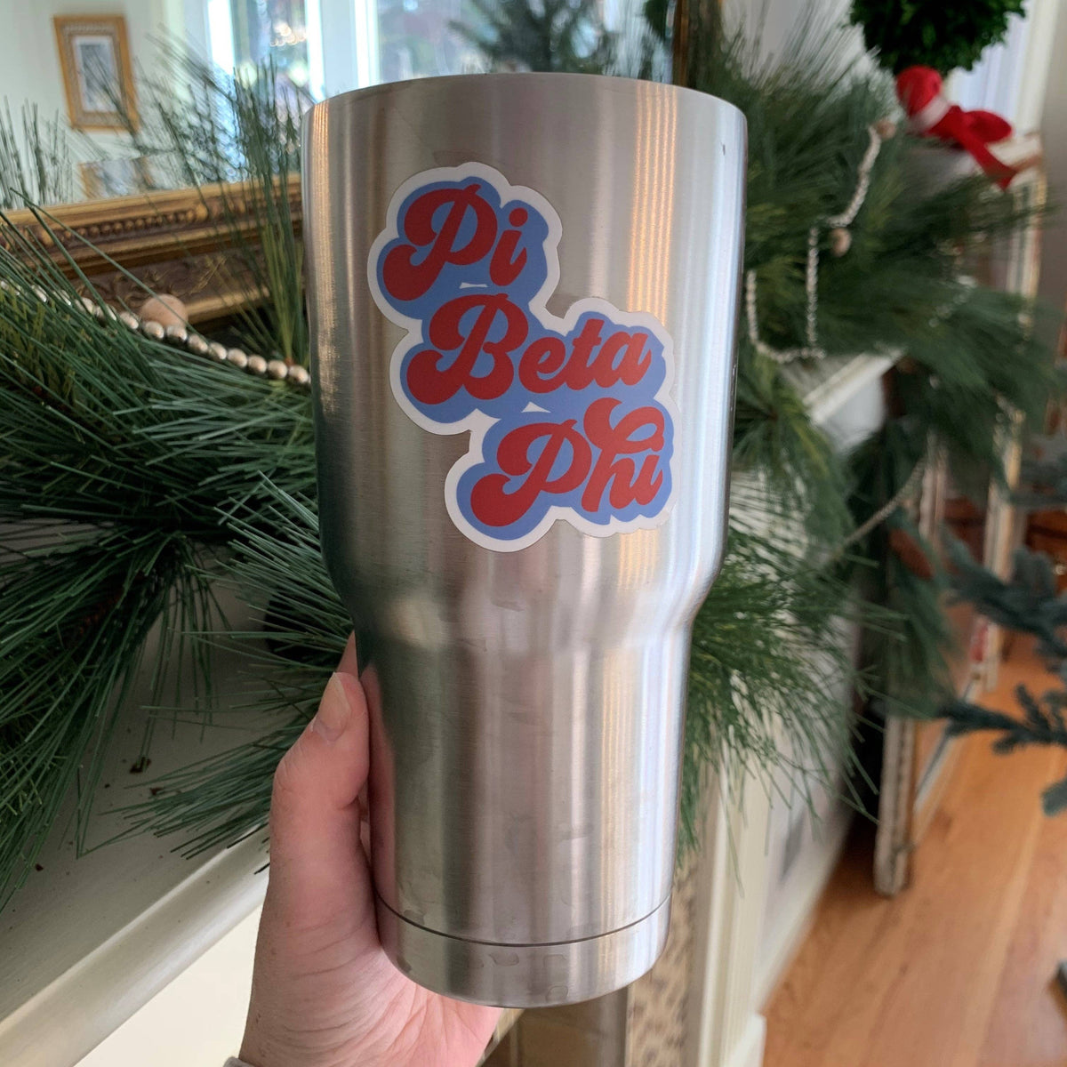 Sorority RETRO Script Decal Sticker: Alpha Gamma Delta