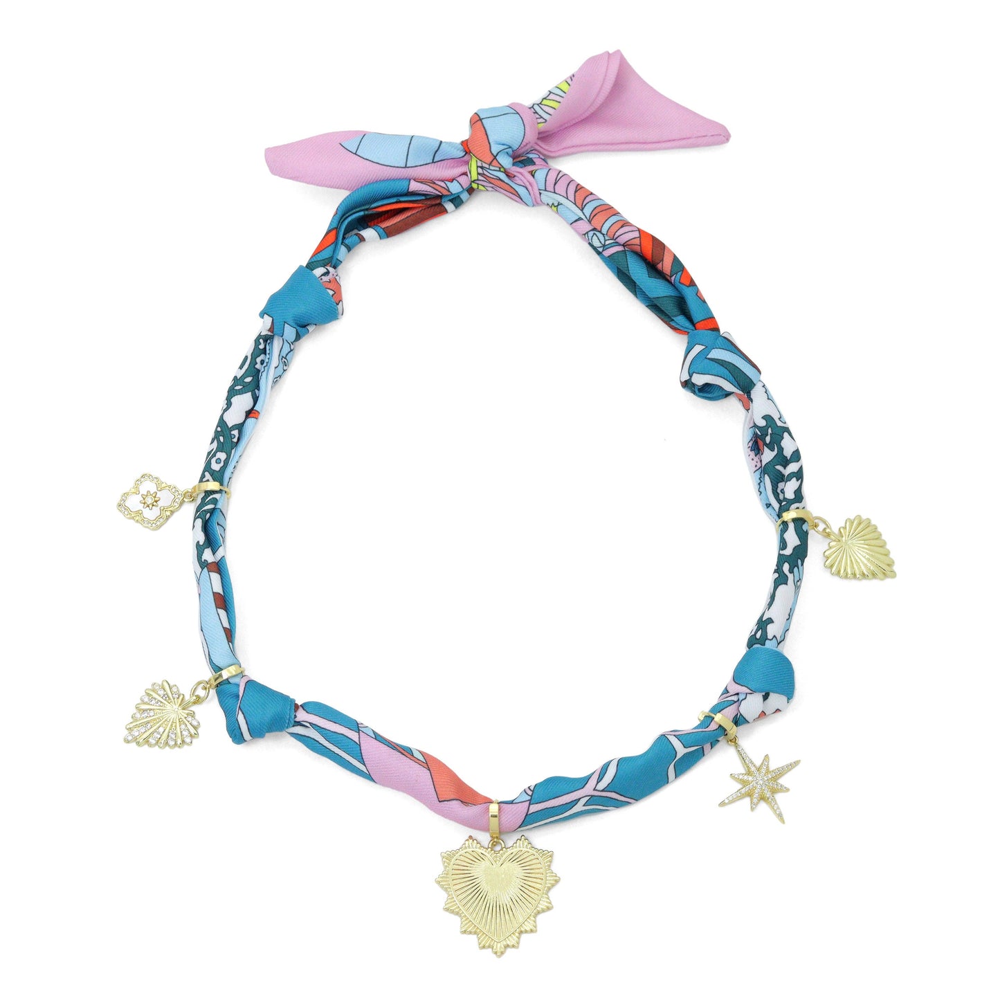 Silk Scarf Statement Necklace : Scarf only (No pendant)
