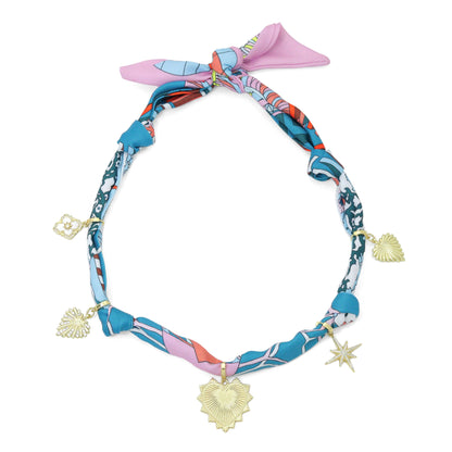 Silk Scarf Statement Necklace : Scarf only (No pendant)