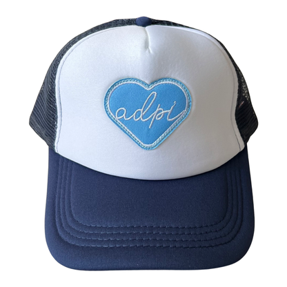 Sorority Whole Lotta Love Heart Trucker Hat: KAPPA DELTA