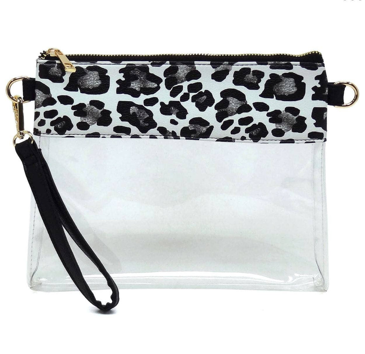 Game Day Clear Crossbody Bag Purse : Champagne Gold