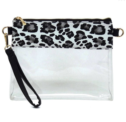 Game Day Clear Crossbody Bag Purse : Champagne Gold
