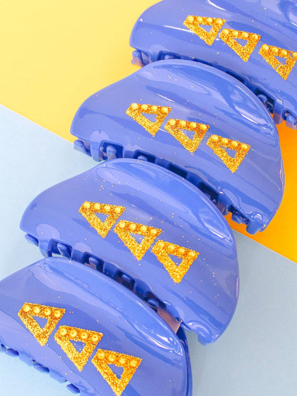 Girl On the Go Hair Claw Sorority Clip: ALPHA GAMMA DELTA