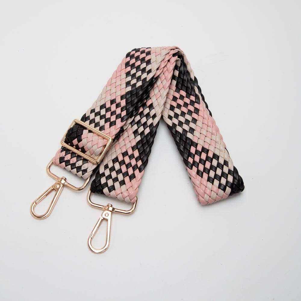 Bella Woven Women's Bag Strap: Navy
