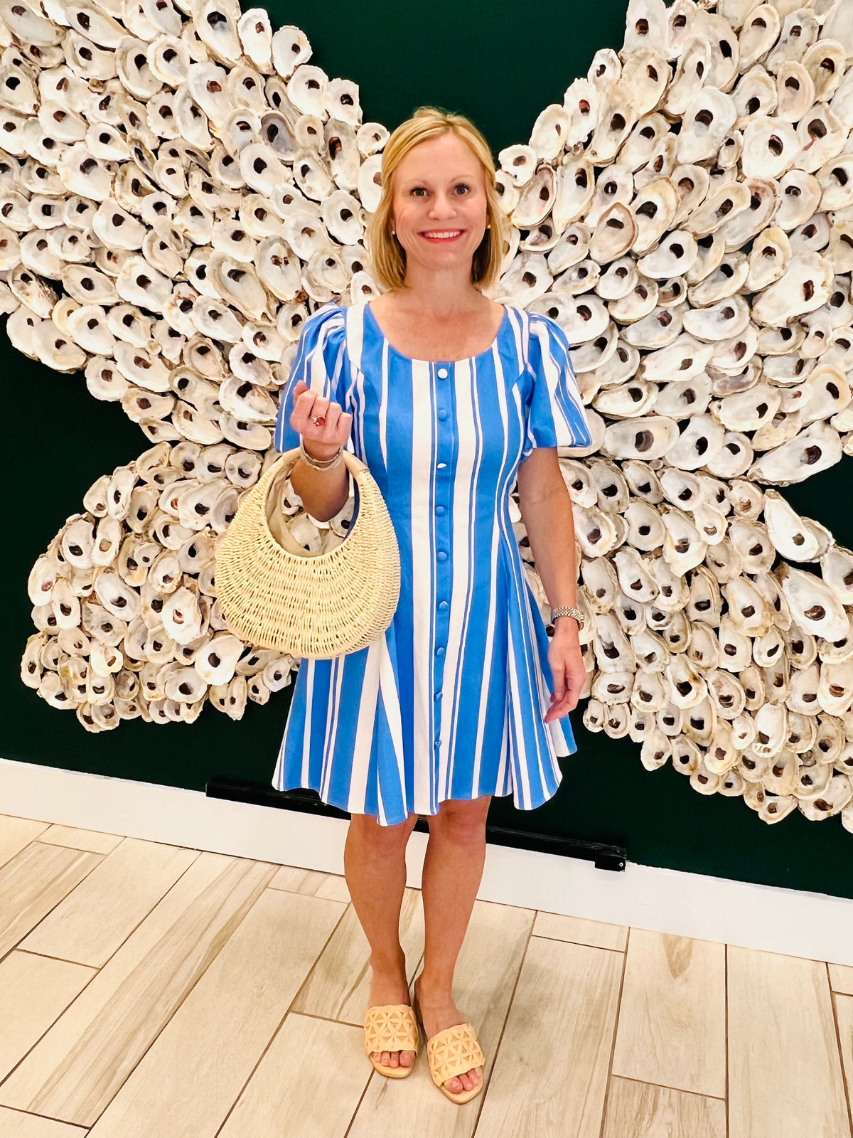 Flying Tomato striped  mini dress