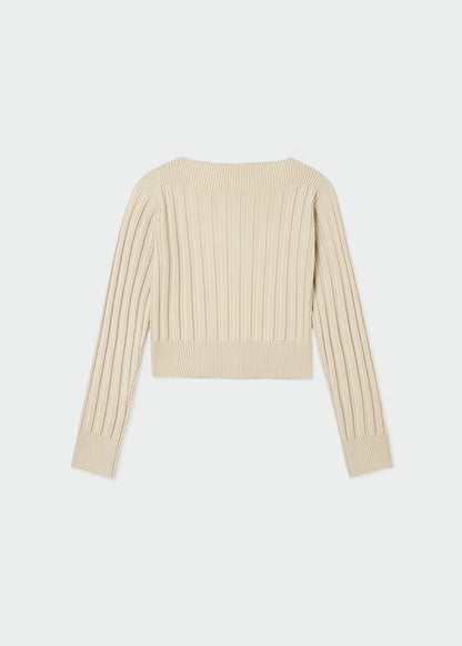 Mayoral Girl’s Sweater Ribbed Crop Top