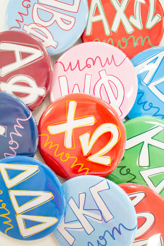 Sorority Mom Gameday Buttons : KAPPA DELTA