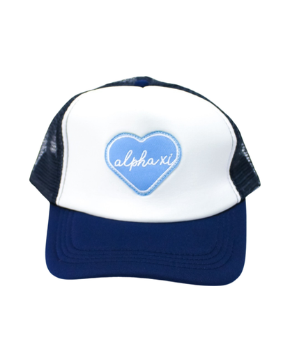 Sorority Whole Lotta Love Heart Trucker Hat: PHI MU