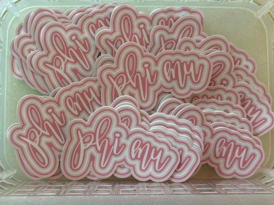 Phi Mu Sorority Decal