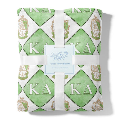 Kappa Delta Flannel Fleece Blanket, Sorority