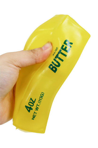 PREORDER : Yellow Butter Oil Jelly Filled Zero Rebound TPR Squishy: YELLOW / ONE SIZE