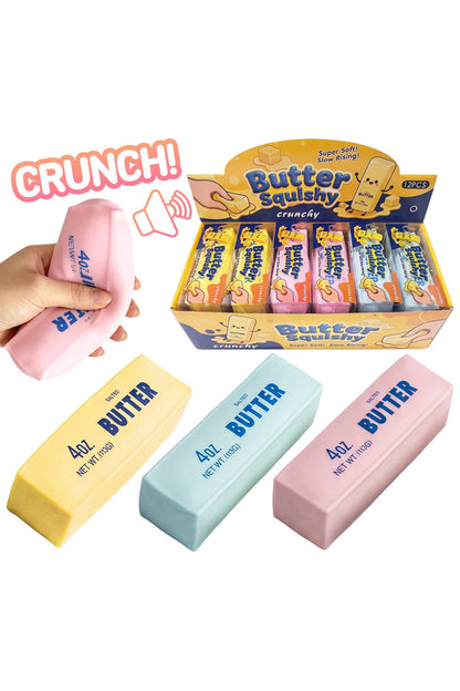 PREORDER: Butter Zero Rebound TPR Crunchy Bead Slime Filled Squishy: ASSORTED / ONE SIZE