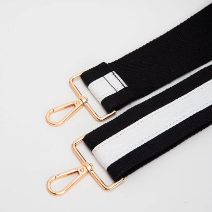 Colorful College Purse Strap for Women: Navy Orange