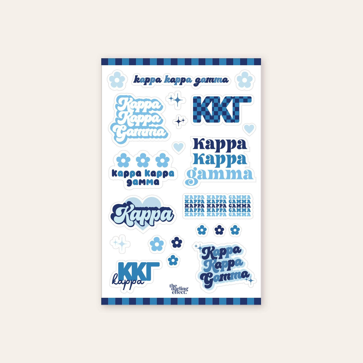 Sorority Sticker Sheet - Phi Mu