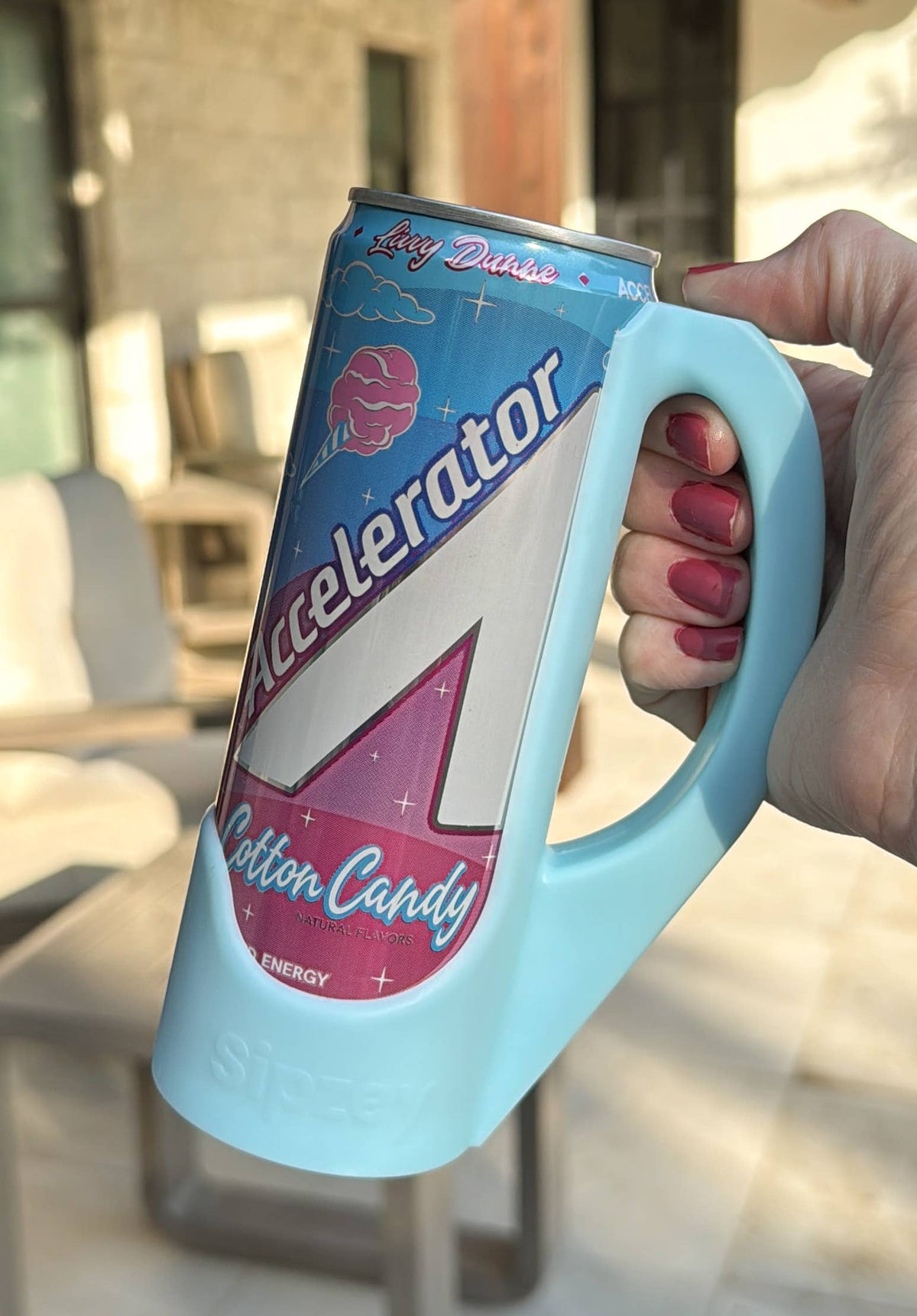 Sipzey Skinny Can Handle : Cotton Candy Blue