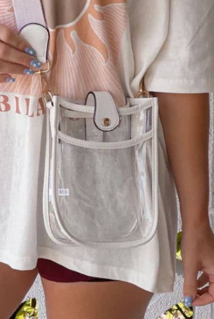 Game Day Mini Clear Crossbody Bag: Leopard