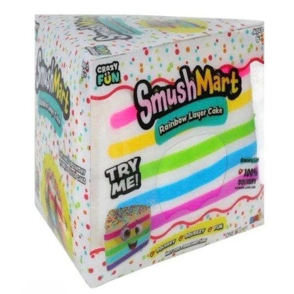 PREORDER: Showcase - RMS® SmushMart™ Giant Rainbow Cake Slice Squishy 1pc
