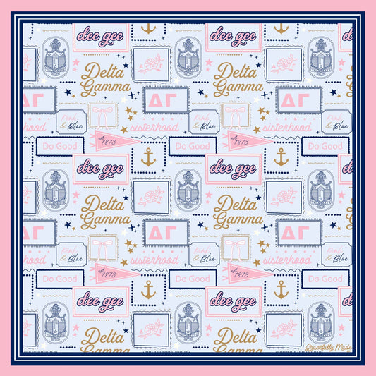 Delta Gamma Sorority Silk Scarf