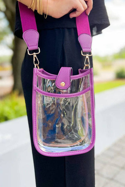 Game Day Mini Clear Crossbody Bag: Leopard